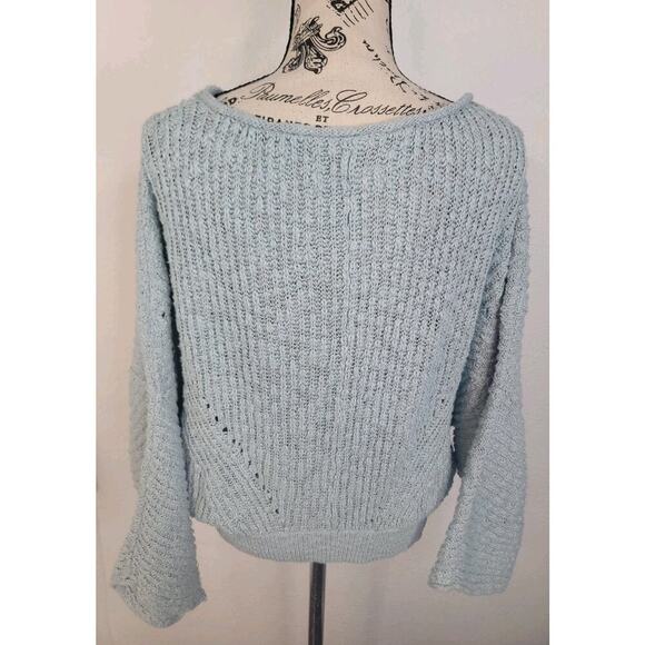 Anthropologie Crewneck Batwing Knit Sweater Size Large Fisherman OB1734156 - Picture 7 of 12